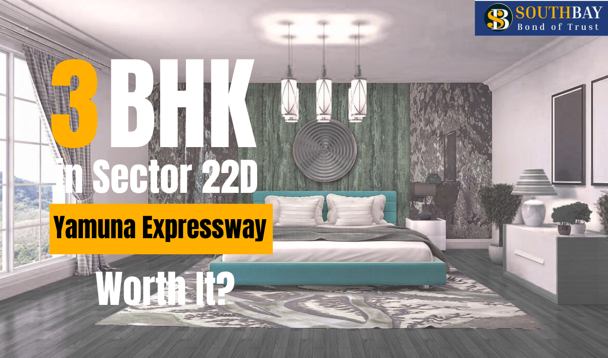 Modern bedroom interior with stylish decor showcasing a 3 BHK in Sector 22D Yamuna Expressway Southbay Real Estate